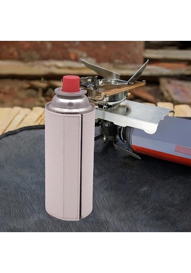 Pazly Gaz Tankı Kapağı Kamp Barbeküsü Açık Hava Beyaz Beyaz