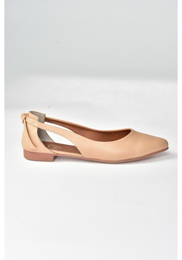 Fox Shoes Ten Kadın Babet H726324009 Ten Ten Rengi