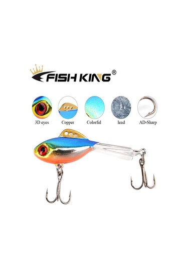 Balık Kral Kış Buz Balıkçılık Cazibesi Dengeleyici 3d Gözler Jig Yem Sert Cazibesi Jig Dengeleyiciler Balıkçılık Yem Levrek Ve Pike Yakalamak İçin 003-38mm-4g