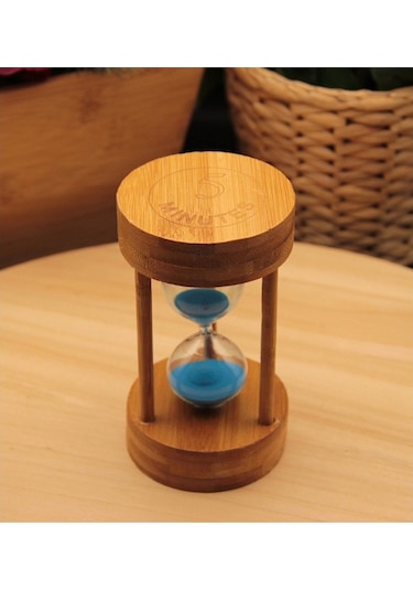 Işıklı Kum Saati - Kum Dağı Akış Tablosu Büyük Boy Renk Değiştiren - Mavi