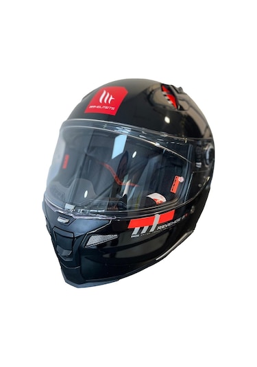 Mt Revenge 2 Solid A1 Gloss Full Face Motosiklet Kaskı 65185 Siyah