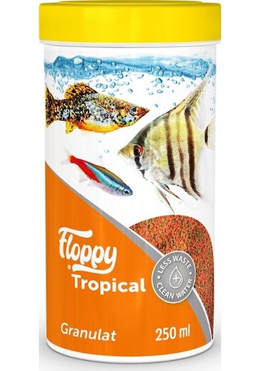Floppy Tropical Granulat Balık Yemi 250 Ml