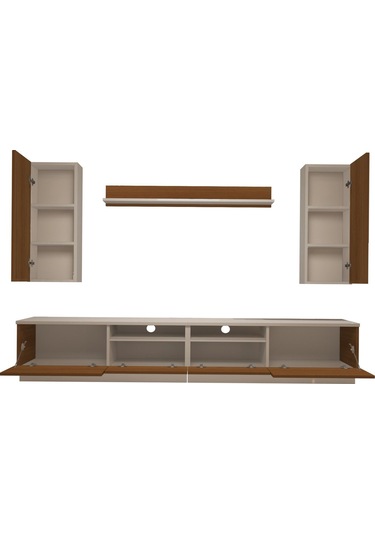 Decoraktiv Trendstyle 5220ds Slm Tv Ünitesi Tv Sehpası Beyaz - Ceviz