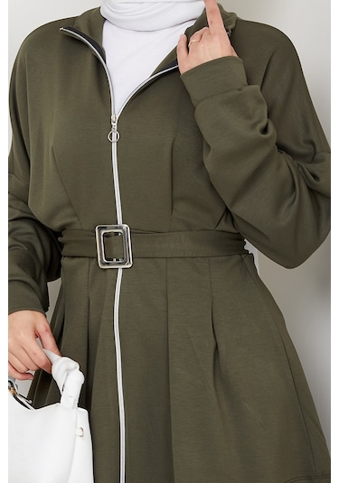 Dilsa Kemerli Oysho İkili Takım 1607 - Haki Haki