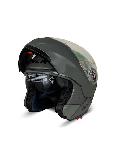 Ncr Çene Açılır Vizörlü Ece Belgeli Kask Nardo Gri