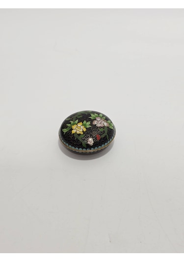 Antika Cloisonne Minyatür Kutu 5,4x2,5cm 070
