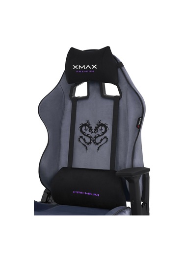 Rio Balerion Antrasit Gri Kadife Terletmez Kumaş Gaming Oyuncu Koltuğu -2 Gri