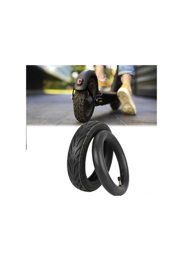 Yuntech01 9 Numara Kaykay F20/f25/f30/f40 İçin 10 İnç 10 2.125 Kalınlastırılmış Dayanıklı Lastik Seti Dış Lastik + İç Lastik Çok Renkli