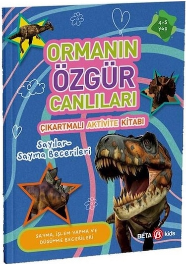 Ormanın Özgür Canlıları - Çıkartmalı Aktivite Kitabı - Buket Kurt - Beta Kids