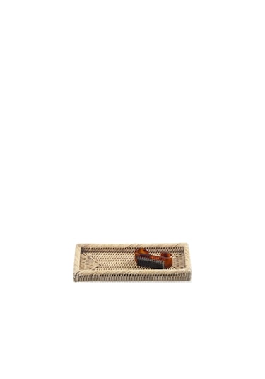 Basket Tepsi, Tezgah Üstü, 24.5xh3x12cm - Beyaz Beyaz