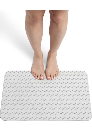 Joyarty Banyo Ve Tuvalet Paspası 58x38 Cm "kanlı İzler" 241478795 Beyaz