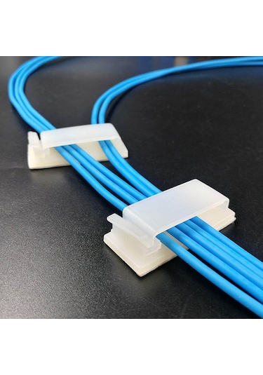 Koodmax 50 Adet Fc-30 Kablo Kelepçesi Klipsi Sabitleme Kablo Tutucu - Beyaz