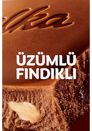 Milka Üzümlü Fındıklı Tablet Çikolata 5 x 80 G