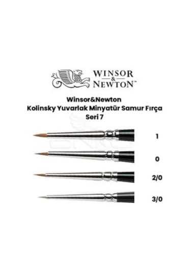 Winsor & Newton 7 Serisi Samur Tezhip Fırçası No: 00