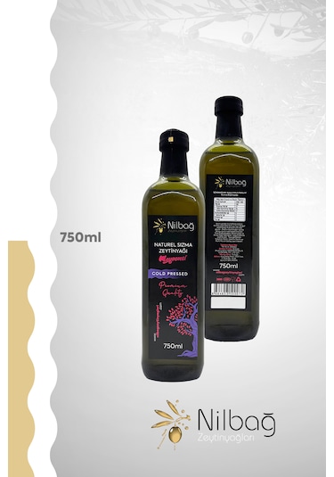 Nilbağ Zeytinyağları Ayvalık Naturel Sızma Zeytinyağı Meyvemsi Marasca Cam 750 ML