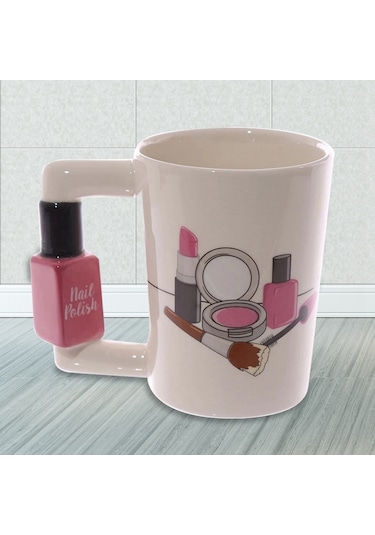 Oje Saplı Bardak-1 X Yaratıcı Seramik Kupa-gösterildiği Gibi