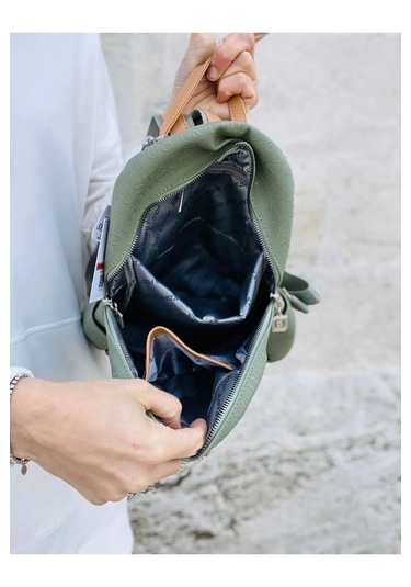 Just Polo Kadın Yeşil Taba Büyük Boy Sırt Çantası