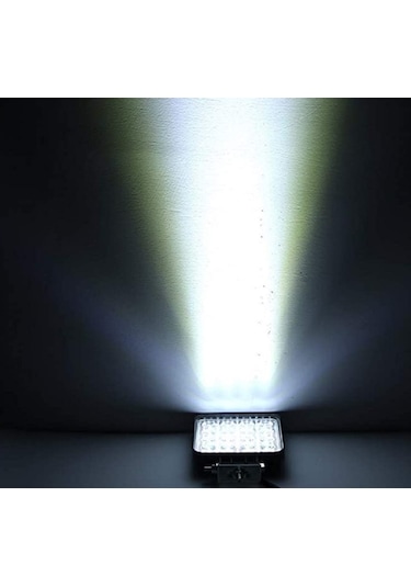 16 Ledli Projektör Kare Lamba COB Ledli Kalın Kasalı 12-110 Volt.