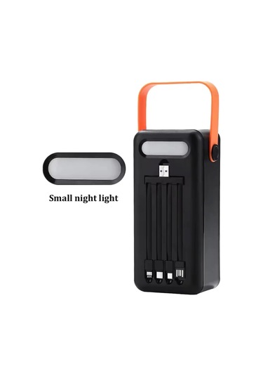 Polygold Pw-2080 80000 Mah Solar Powerbank Dahili 4 Kablolu Hızlı Şarj Cihazı Led Işıklı Dijital