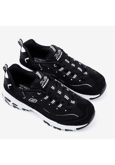 Skechers D'Lites - March Forward Kadın Siyah Sneakers 13148 Bkw Siyah