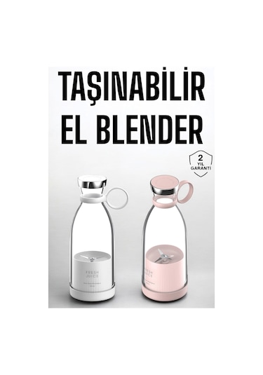 El Blender Taşınabilir Meyve Blender Şarj Edilebilir Taşınabilir Blender Elektrikli Çok Renkli