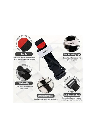 Gateesat 4 Adet Taktiksel Turnike: Acil Kanama Ve Arter Kontrolü İçin Tek Elle Uygulama