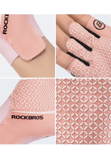Rockbros Kadınlar İçin Parmaksız Bisiklet Spor Eldivenl 442892347