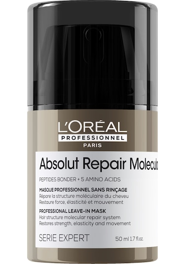 L'Oréal Professionnel Absolut Repair Molecular Yıpranmış Saçlar İçin Durulanmayan Maske 50 ML