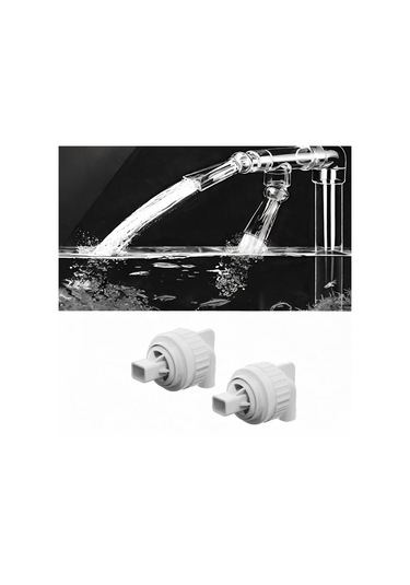 Suntek 2x Akvaryum Ördek Gagası Nozul Bağlantısı Dönen