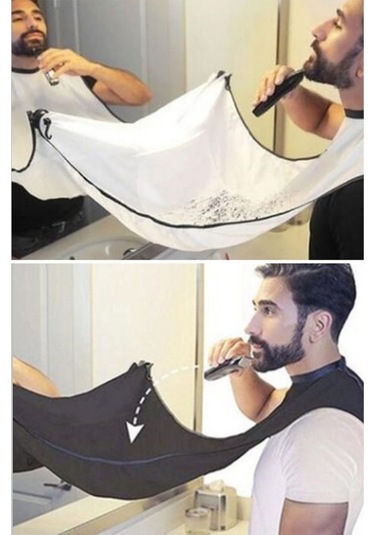 Createtech Yapışkanlı Ve Tıraş Taşınabilir Tabanlı Springsun Sakal Pratik Önlüğü Emici Beyaz - Cs Beyaz