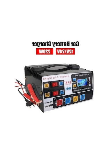 Novahub Ab Tak Yüksek Frekans Darbe Onarım Akü Şarj Cihazı 12 V/24 V 220 W Güçlü, Motosiklet İçin