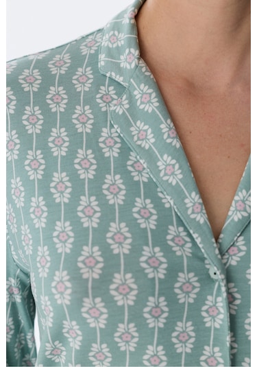 Penti Açık Yeşil Alia Green Gömlek Pantolon Pijama Takımı