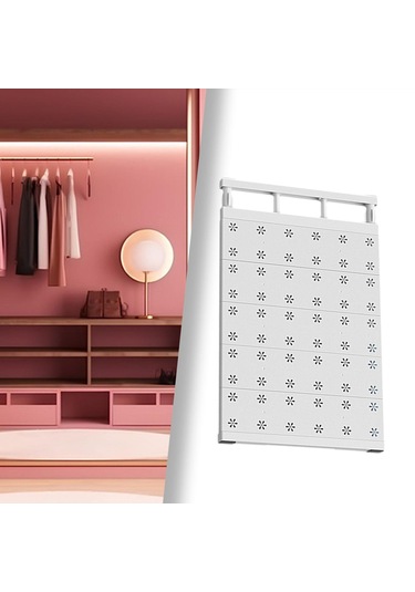 Homyl Genişletilebilir Bölücü Giyim Dolap Rafı Mutfak 35cmx60cm Beyaz Diğer