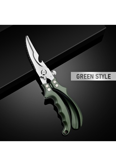 Mutfak Makası Ağır Hizmet Tipi Mutfak Makası Paslanmaz Yeşil Diğer