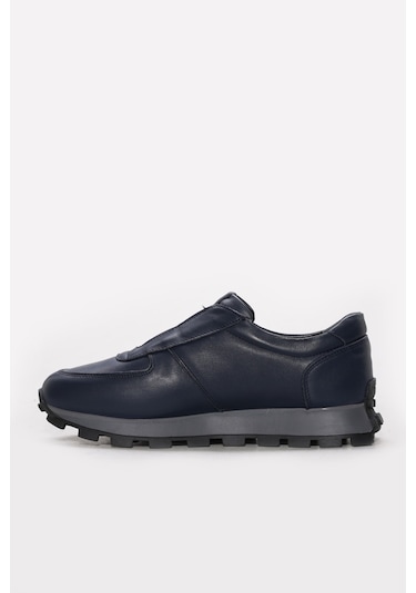 Fast Step Hakiki Deri Erkek Casual Ayakkabı 154ma708-1 Lacivert