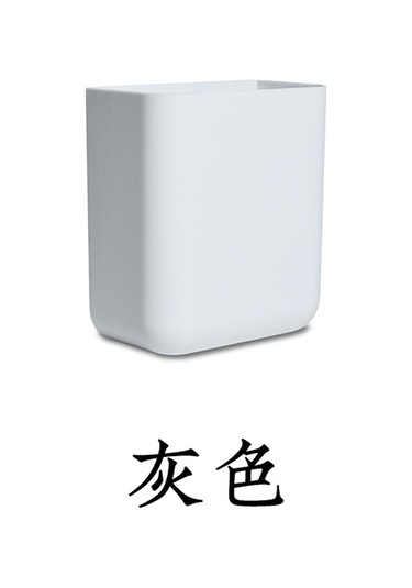 Ev İçin İşaretsiz Duvara Monte Japon Tarzı Küçük Duvar Saklama Kutusu Deliksiz Uzaktan Kumanda Saklama Kutusu Gri