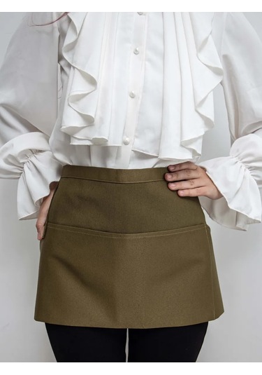 Leohome Belden Geçmeli Cepli Garson Önlüğü 441058451 Khaki