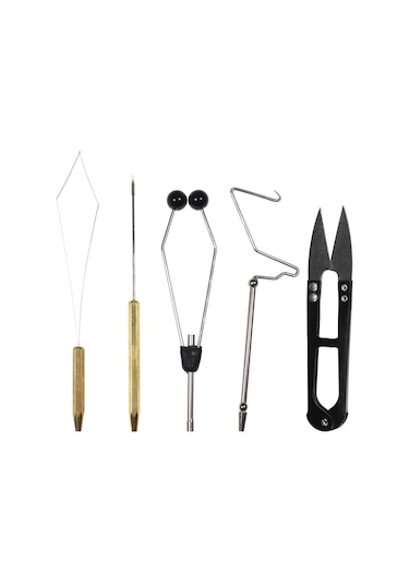 Mufunye 5 Veya 6 Parçalık Profesyonel Balık Olta Aksesuar Seti - Bobbin İğnesi, Makas Ve Daha Fazlası