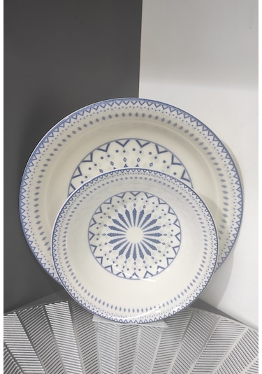 Güral Porselen Diji 6 Kişilik 12 Parça Tabak Set Tabakvekase