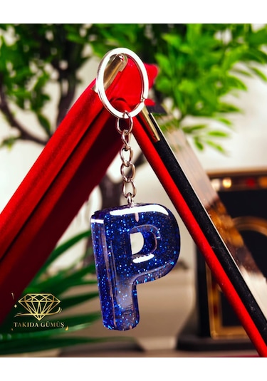 Anahtarlık Harfli Model Kişiye Özel Modeller Açık Gri