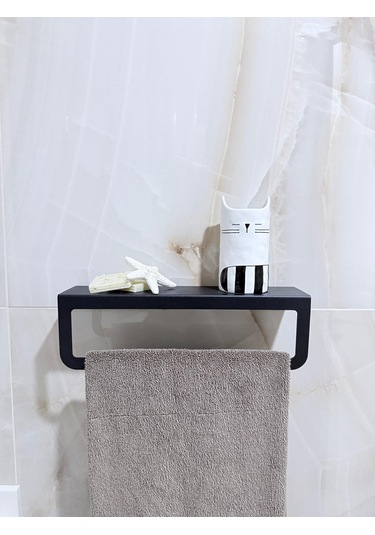 Metal Siyah Havluluk Modern Paslanmaz Çelik Havluluk