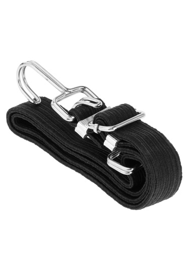 Homyl Ağır Hizmet Tipi Elastik Bungee Cord Kancalı Siyah-1m Siyah 1m Siyah