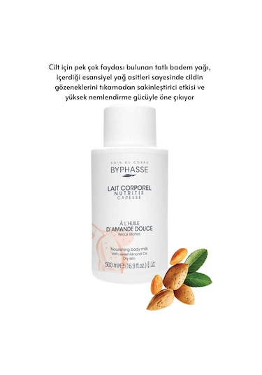 Besleyici Tatlı Badem Yağlı Vücut Sütü 500ml