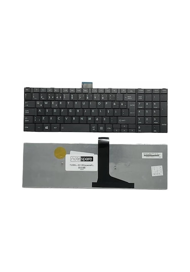 Toshiba İle Uyumlu Satellite C55-a-1v3, C55d-a-103, C55d-a-104 Notebook Klavye Siyah Tr