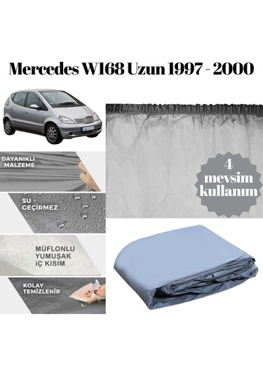 Guard Branda Mercedes A-serisi W168 Uzun Kasa 1997 1998 1999 2000 Uyumlu Pvc %100 Su Geçirmez 4 Mevsim Kullanım