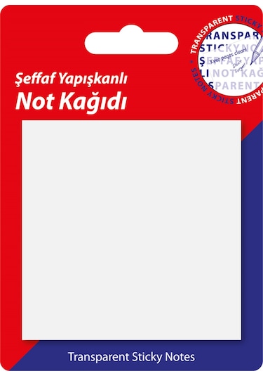 Şeffaf Post-it Yapışknalı Not Kağıdı 76x76 Mm. 50 Yaprak