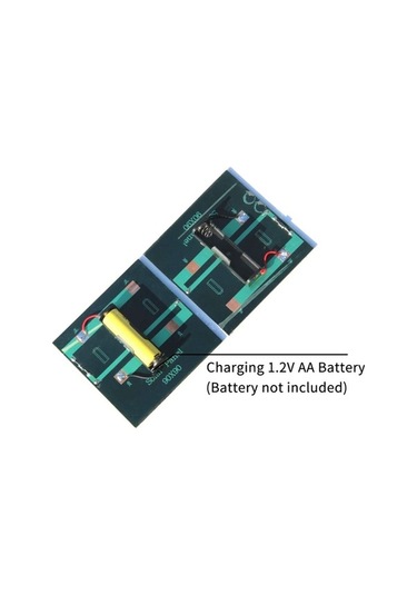Pazly Akıllı Güneş Enerjili 1w/2v Pil Şarj Cihazı, 1.2v Aa Şarj Edilebilir Pil İçin Polikristalin Epoksi Güneş Paneli