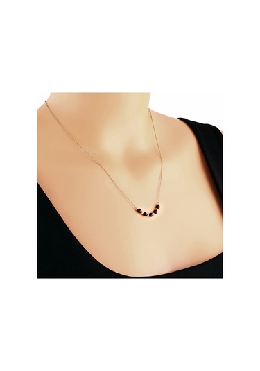 Argentum Concept - Oniks Taşlı Gümüş Toplu Kolye