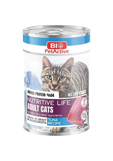 Bio Petactive Nutritive Life Ton Balıklı Kedi Konservesi 400 Gr