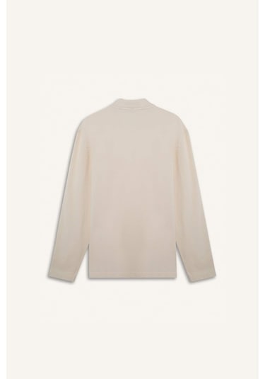 DeFacto %100 Pamuk New Regular Fit Polo Yaka Basic Düz Uzun Kollu Dokulu Pike Tişört D7530AX25SPWT46 DeFacto %100 Pamuk New Regular Fit Polo Yaka Basic Düz Uzun Kollu Dokulu Pike Tişört D7530AX25SPWT46